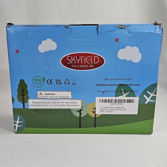 Fruit Harvest Fun Game Car Wooden Toy By Skyfield - Picture 12 of 13